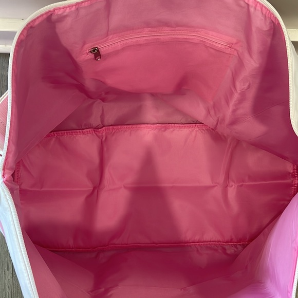 Victoria’s Secret Brushed Canvas Travel Tote Bag 15”Hx 10”Wx26”L - Picture 9 of 10